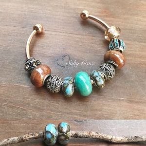 Carmel breeze rose gold charm bracelet